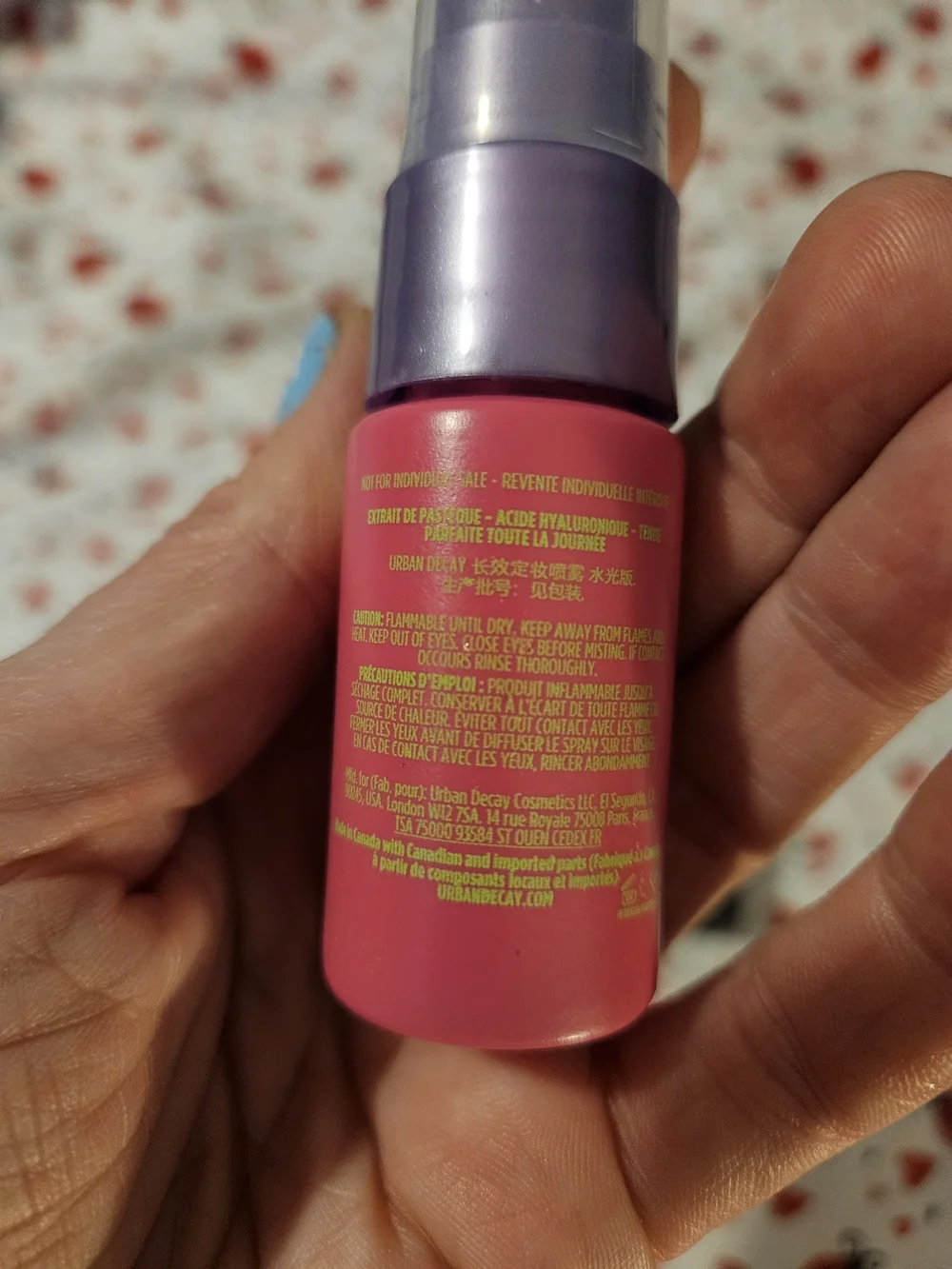 Lot of 3 Urban Decay All Nighter watermelon extract setting spray.